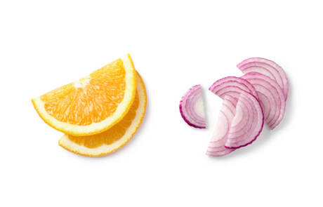 Orange lemons slices