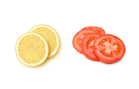 Orange lemons slices